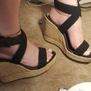 Lace Up Wedges
